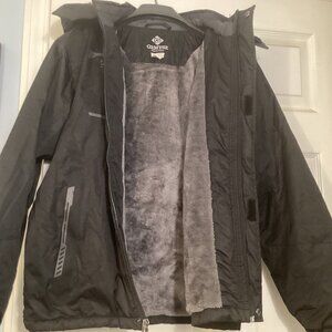 GEMYSE GIRL'S XL 14/16 WATERPROOF SKI SNOW JACKET, PLUSH "FUR" LINED, HOODED